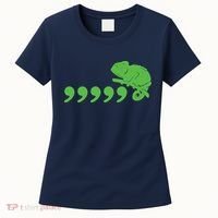 Comma Chameleon Funny Women's T-Shirt thumb 0