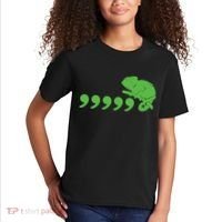 Comma Chameleon Funny Kids T-Shirt thumb 2