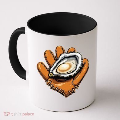 Chesapeake Catchers Funny Baseball Oyster Seafood Lovers Coffee Mug