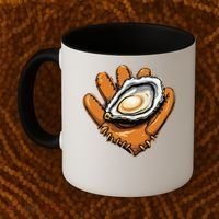 Chesapeake Catchers Funny Baseball Oyster Seafood Lovers Coffee Mug thumb 2
