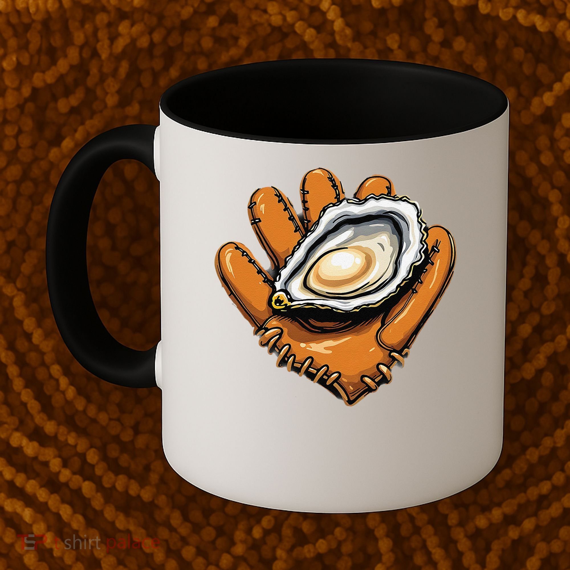 Chesapeake Catchers Funny Baseball Oyster Seafood Lovers Coffee Mug