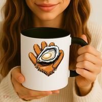 Chesapeake Catchers Funny Baseball Oyster Seafood Lovers Coffee Mug thumb 3