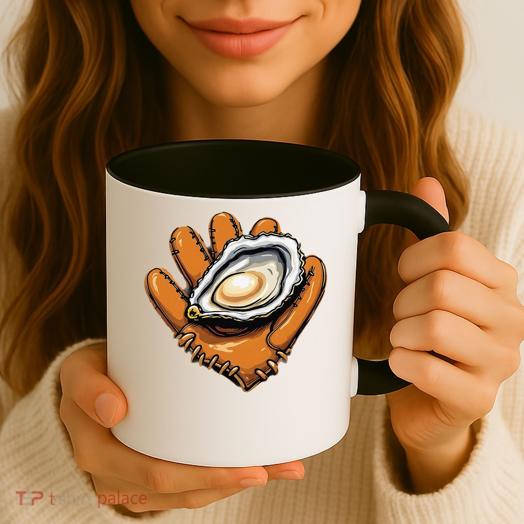 Chesapeake Catchers Funny Baseball Oyster Seafood Lovers Coffee Mug