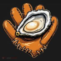 Chesapeake Catchers Funny Baseball Oyster Seafood Lovers Women's Hoodie thumb 2