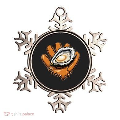 Chesapeake Catchers Funny Baseball Oyster Seafood Lovers Ornament