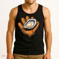 Chesapeake Catchers Funny Baseball Oyster Seafood Lovers Tank Top thumb 3