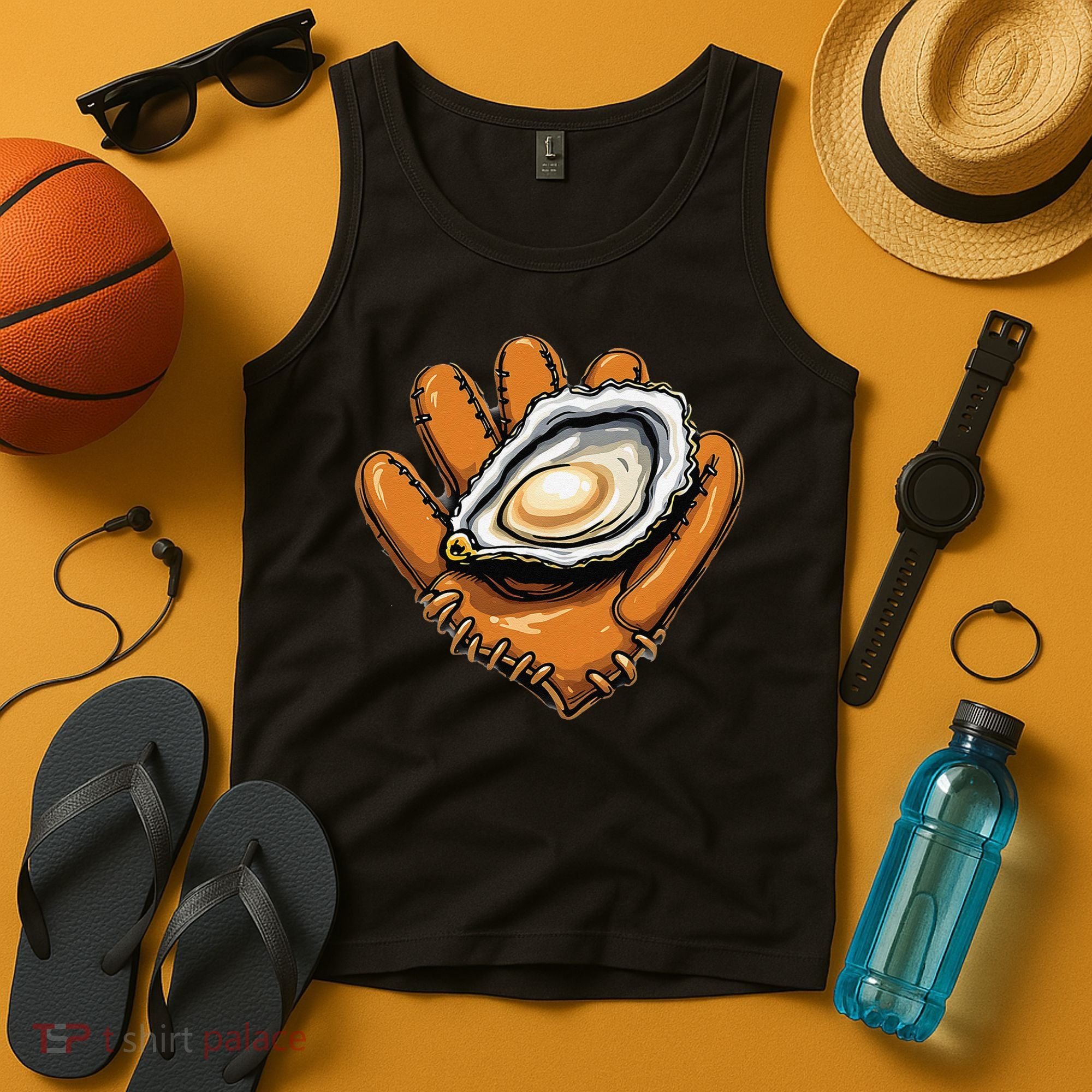 Chesapeake Catchers Funny Baseball Oyster Seafood Lovers Tank Top