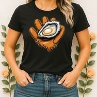 Chesapeake Catchers Funny Baseball Oyster Seafood Lovers Women's T-Shirt thumb 2