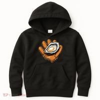 Chesapeake Catchers Funny Baseball Oyster Seafood Lovers Kids Hoodie thumb 0