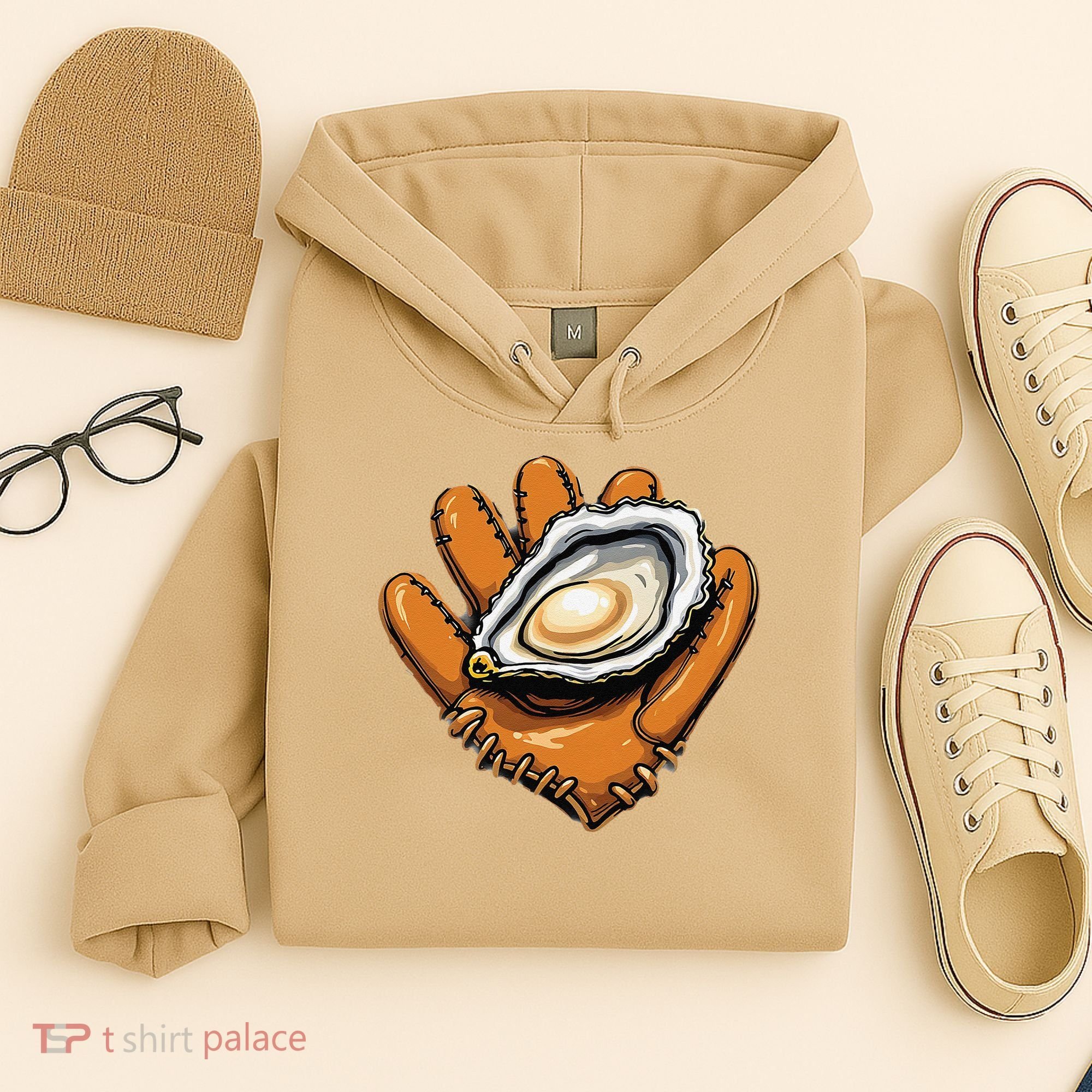 Chesapeake Catchers Funny Baseball Oyster Seafood Lovers Hoodie