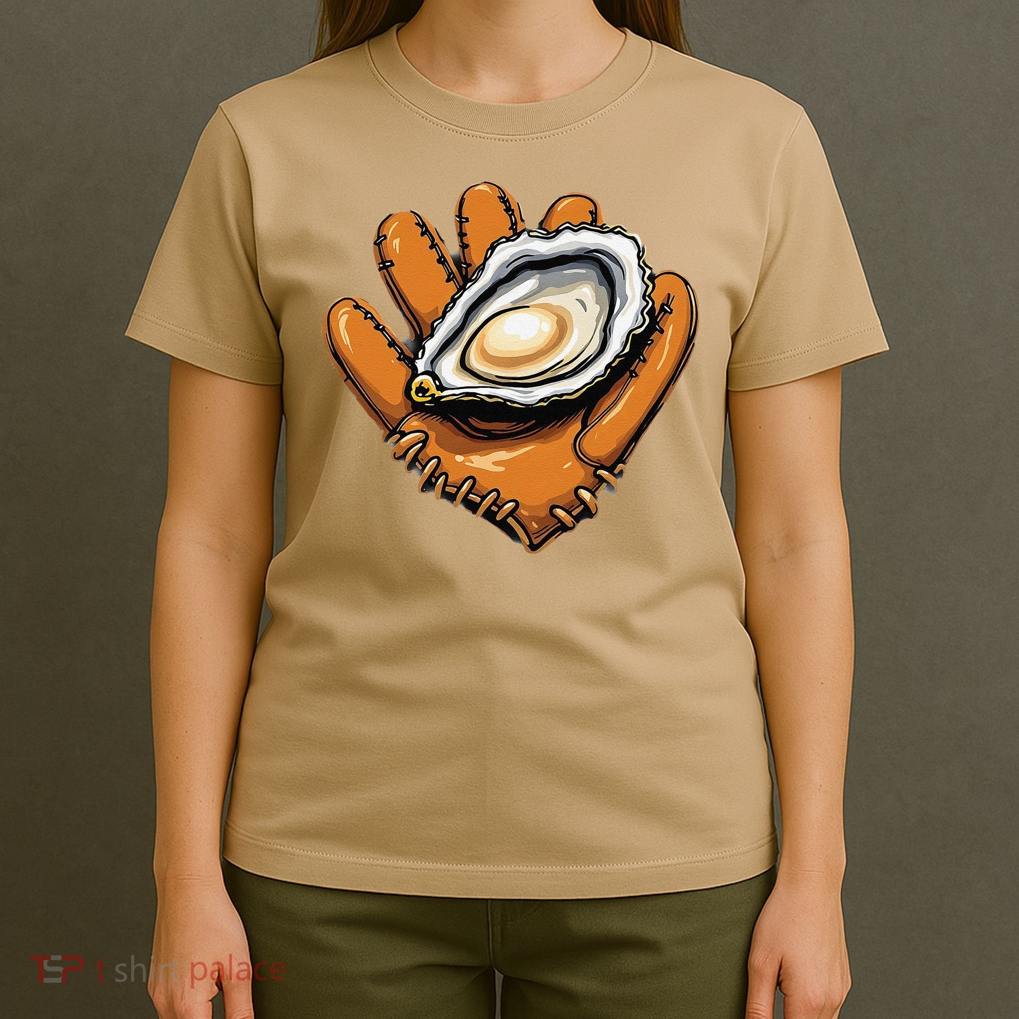 Chesapeake Catchers Funny Baseball Oyster Seafood Lovers T-Shirt