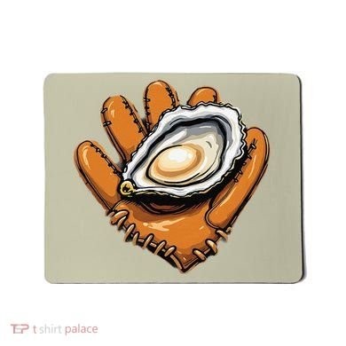 Chesapeake Catchers Funny Baseball Oyster Seafood Lovers Mousepad