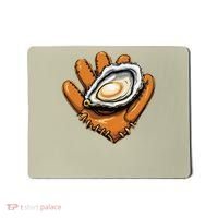 Chesapeake Catchers Funny Baseball Oyster Seafood Lovers Mousepad thumb 0