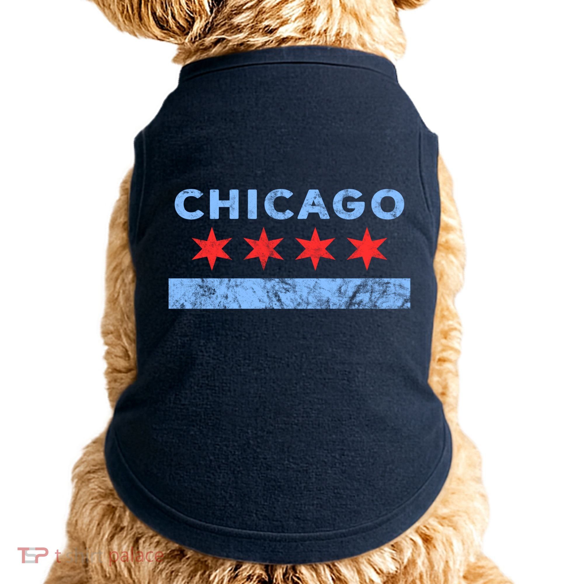 Chicago - Chicago Flag Sweatshirt Sweatshirt Doggie Tank