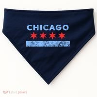 Chicago - Chicago Flag Sweatshirt Sweatshirt USA-Made Doggie Bandana thumb 0