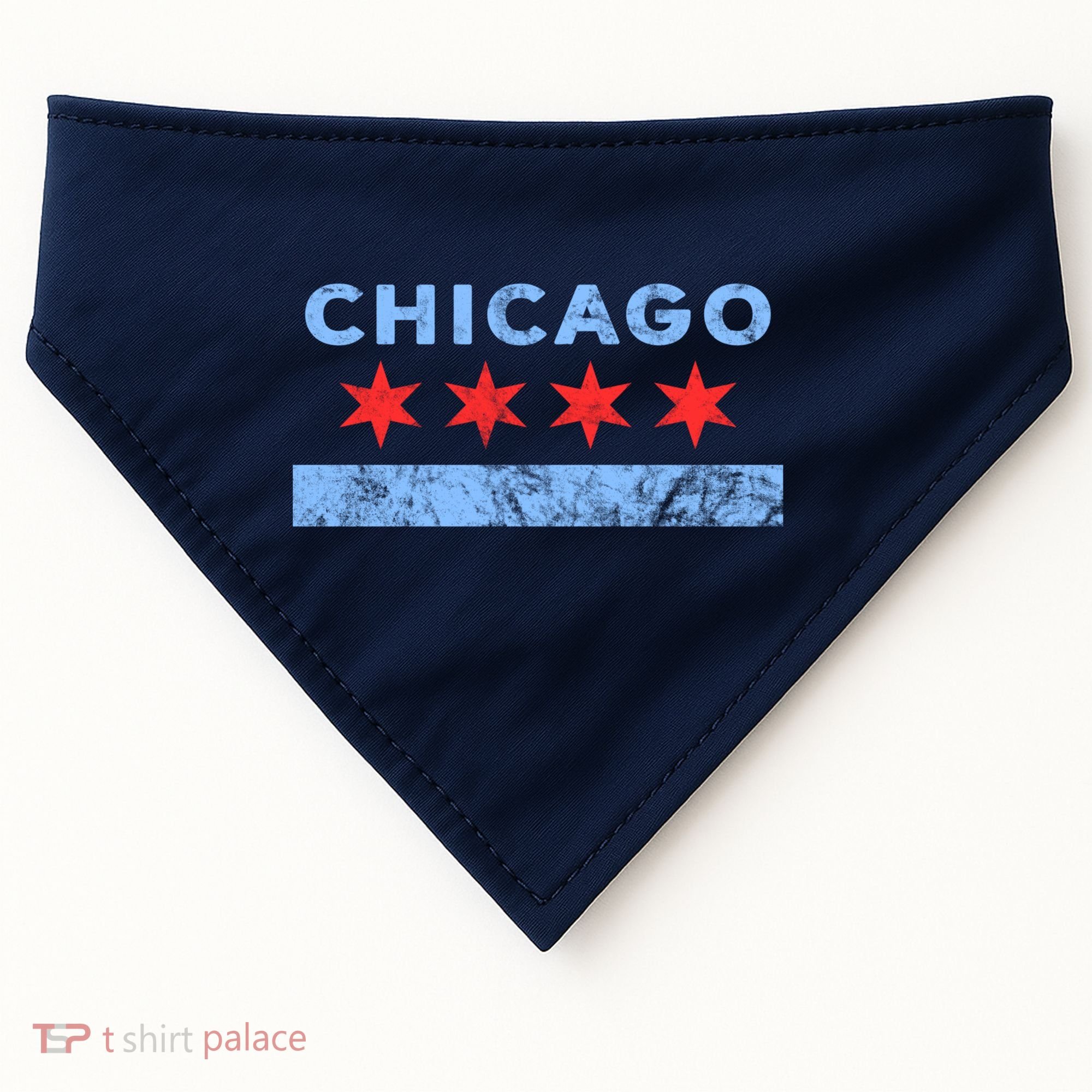 Chicago - Chicago Flag Sweatshirt Sweatshirt USA-Made Doggie Bandana