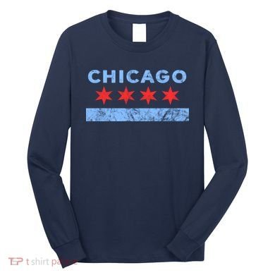 Chicago - Chicago Flag Sweatshirt Sweatshirt Long Sleeve Shirt