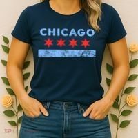 Chicago - Chicago Flag Sweatshirt Sweatshirt Women's T-Shirt thumb 2