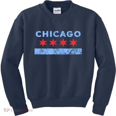 Chicago - Chicago Flag Sweatshirt Sweatshirt Kids Sweatshirt