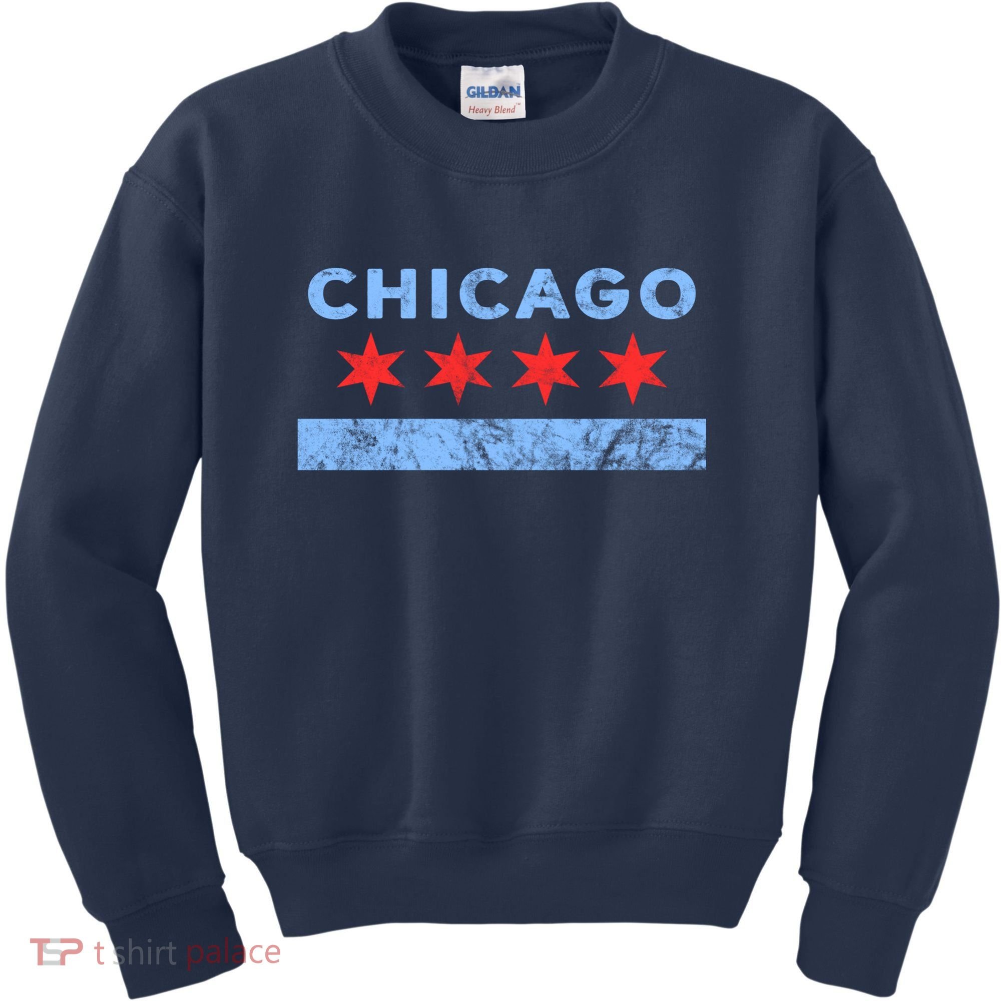 Chicago - Chicago Flag Sweatshirt Sweatshirt Kids Sweatshirt