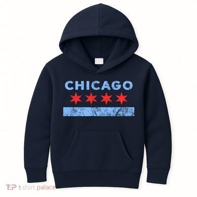 Chicago - Chicago Flag Sweatshirt Sweatshirt Kids Hoodie