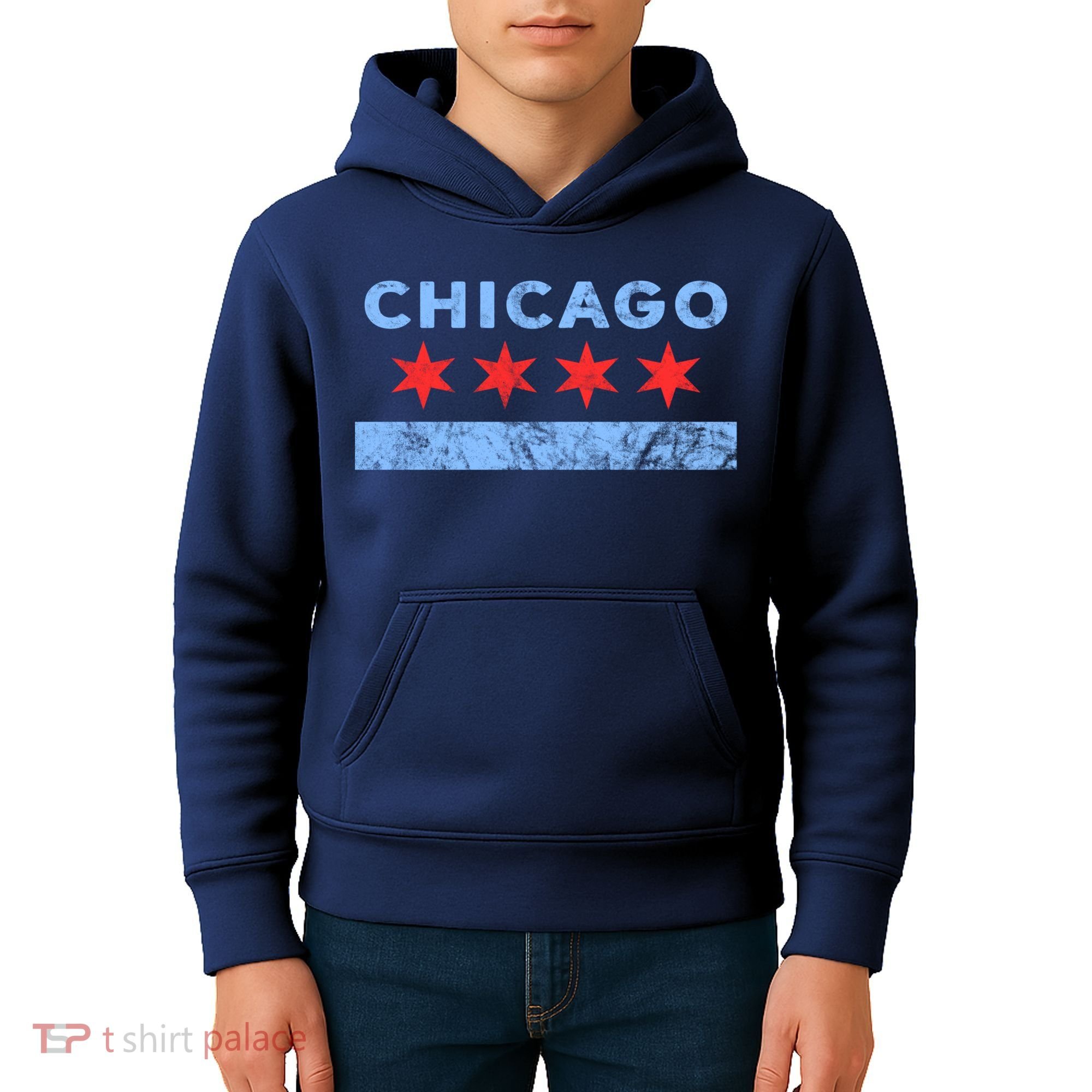Chicago - Chicago Flag Sweatshirt Sweatshirt Kids Hoodie