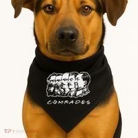 Communist Comrades Friends Communism Party USA-Made Doggie Bandana thumb 1