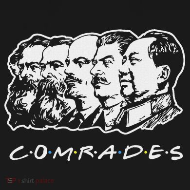 Communist Comrades Friends Communism Party Button