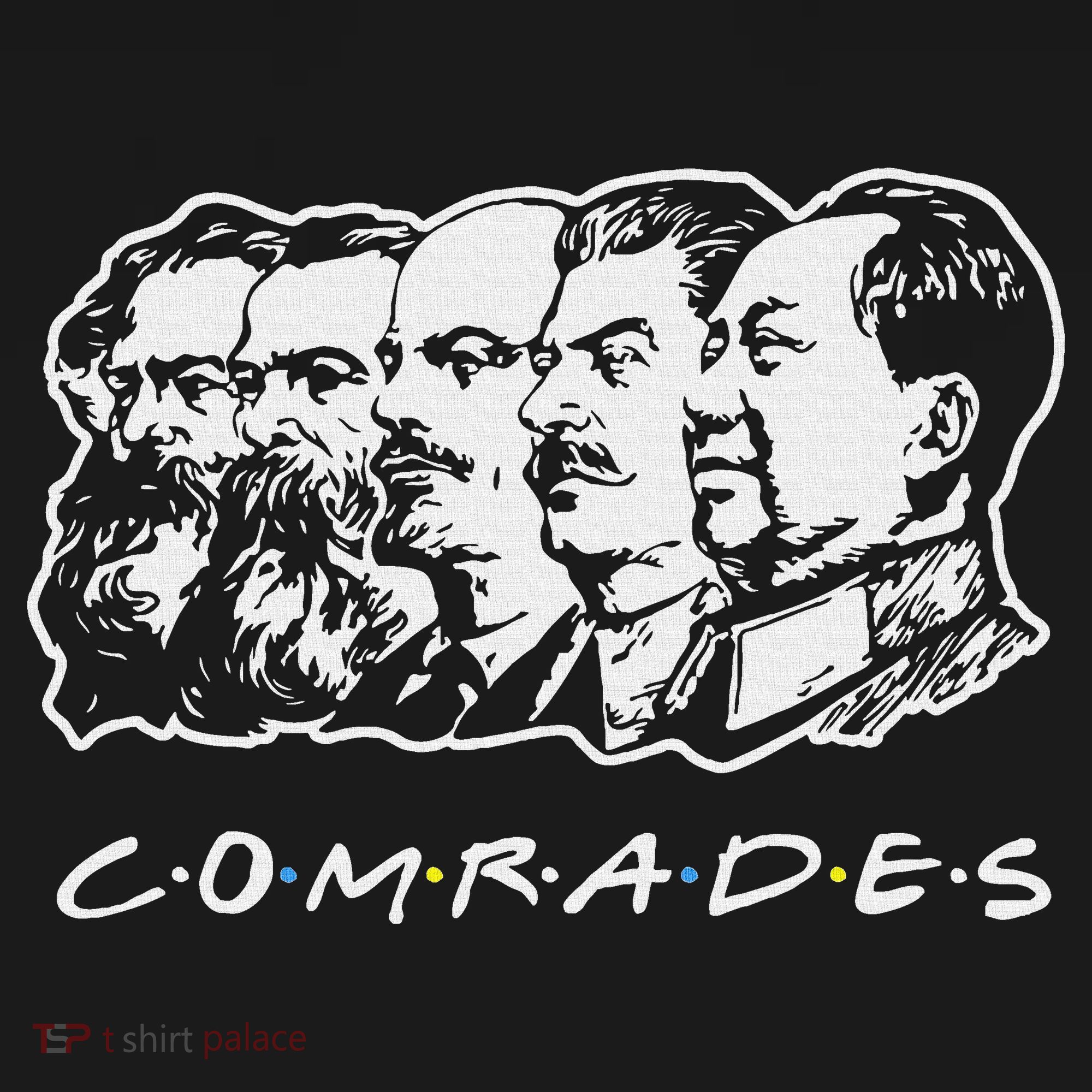 Communist Comrades Friends Communism Party Button