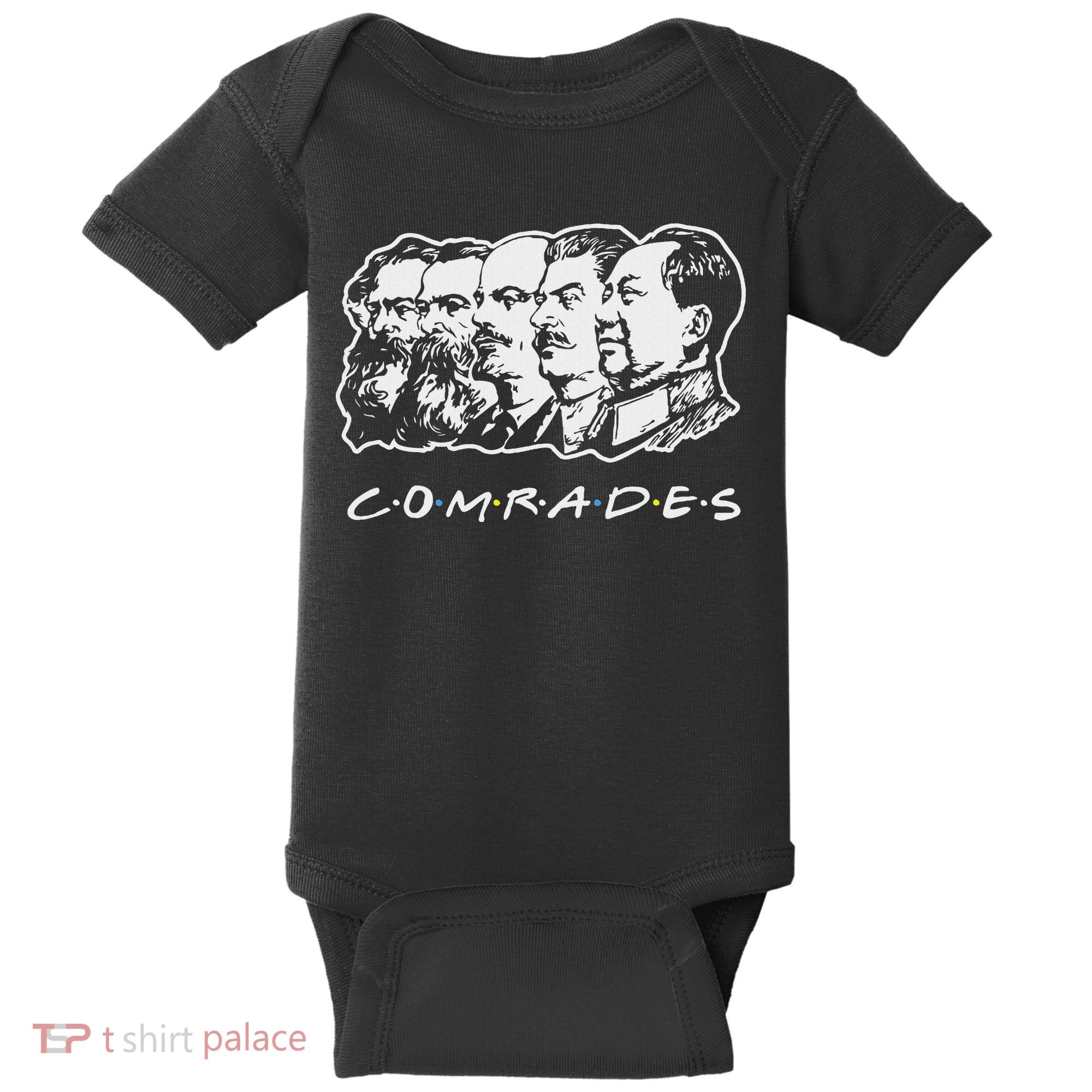Communist Comrades Friends Communism Party Baby Bodysuit