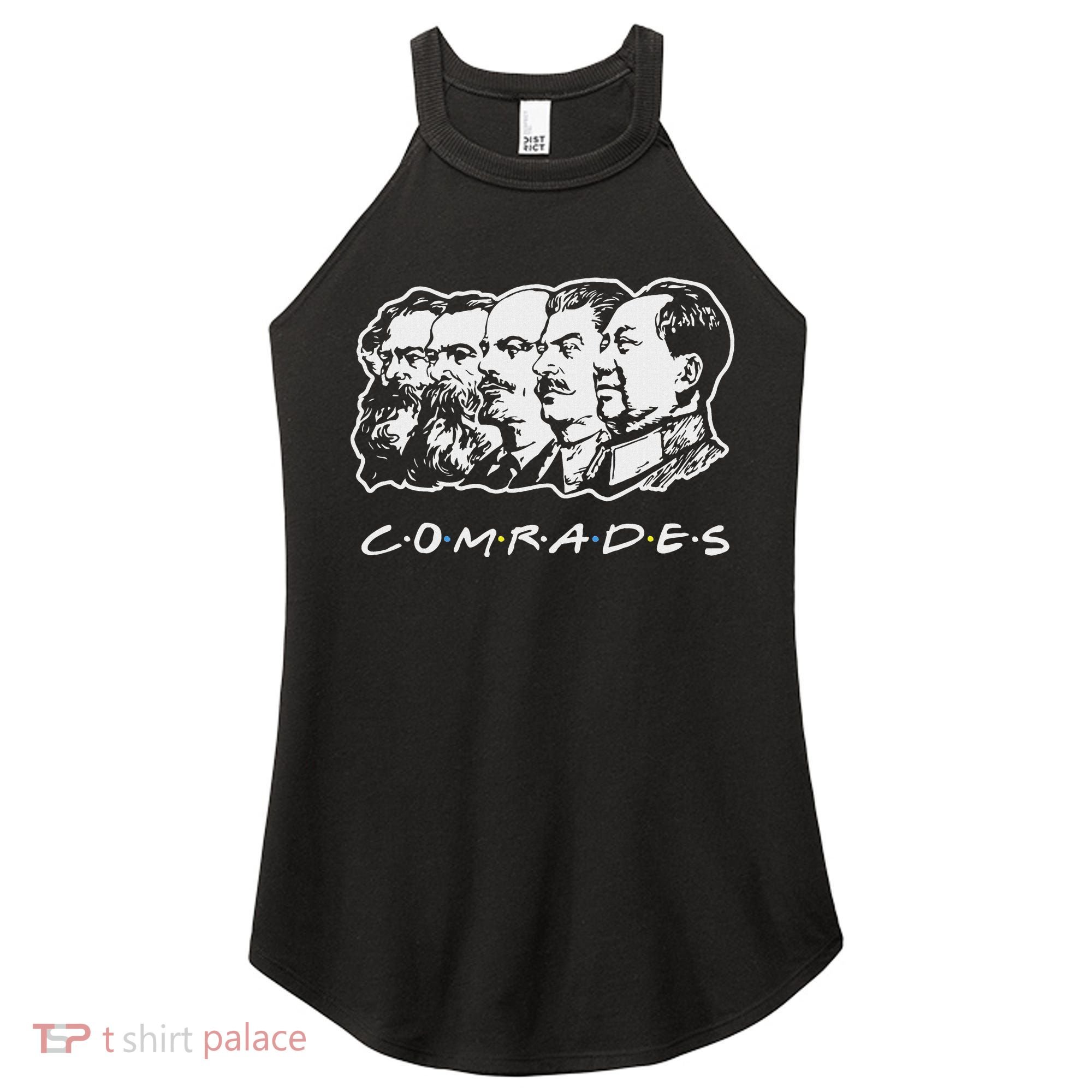 Communist Comrades Friends Communism Party Women's Perfect Tri Rocker Tank