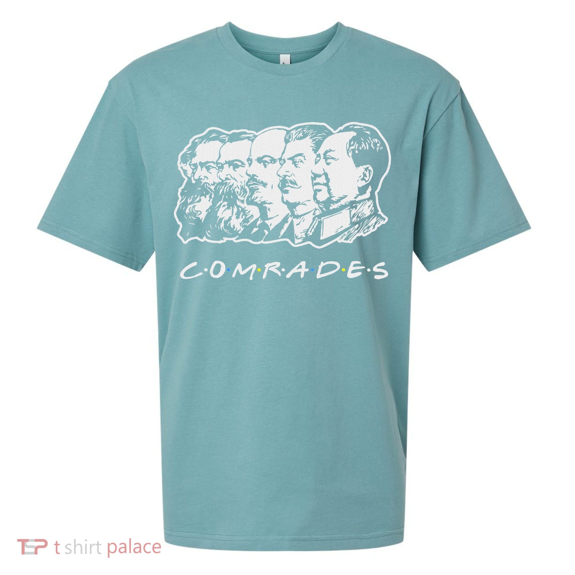 Communist Comrades Friends Communism Party Sueded Cloud Jersey T-Shirt