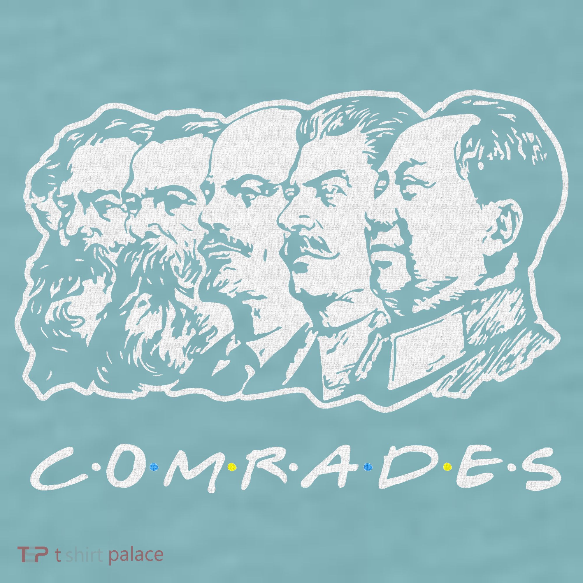 Communist Comrades Friends Communism Party Sueded Cloud Jersey T-Shirt