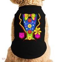 Clown Costume For Funny Funny Halloween Outfit Circus Doggie Tank thumb 0
