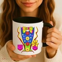 Clown Costume For Funny Funny Halloween Outfit Circus Coffee Mug thumb 3