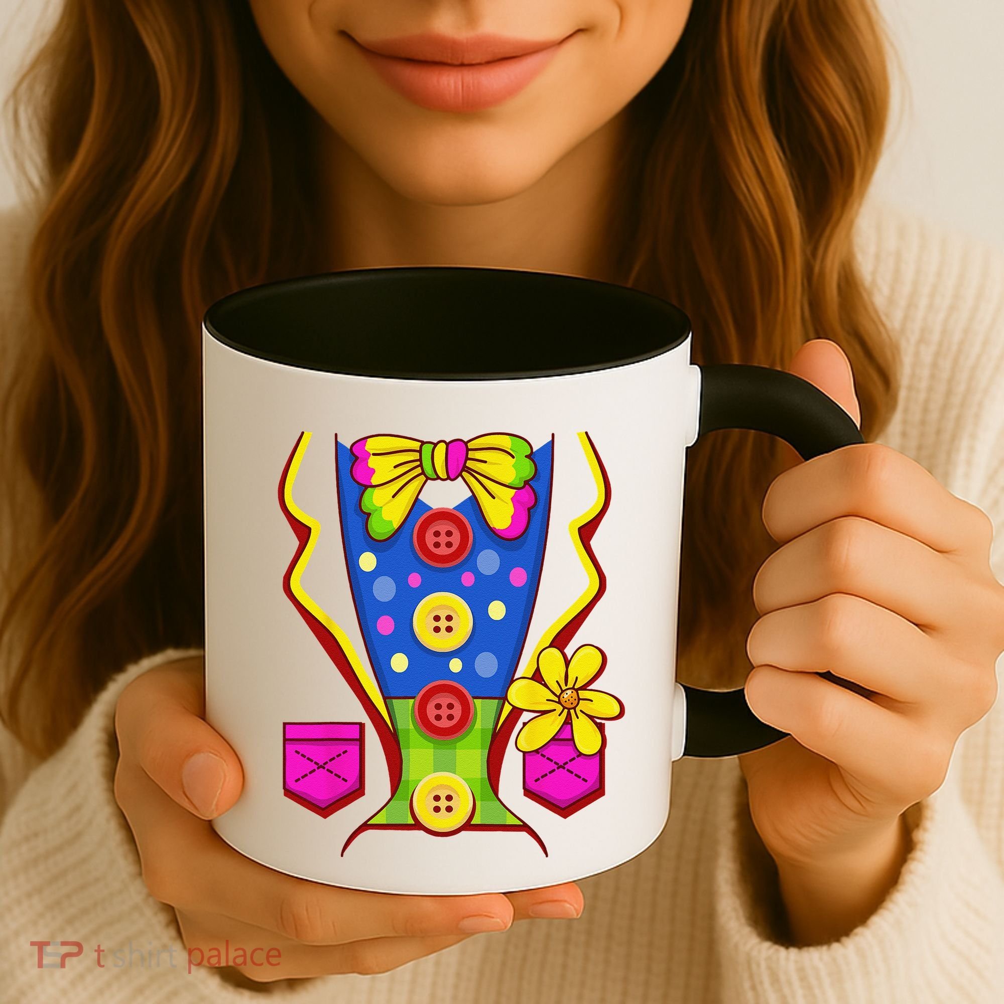 Clown Costume For Funny Funny Halloween Outfit Circus Coffee Mug