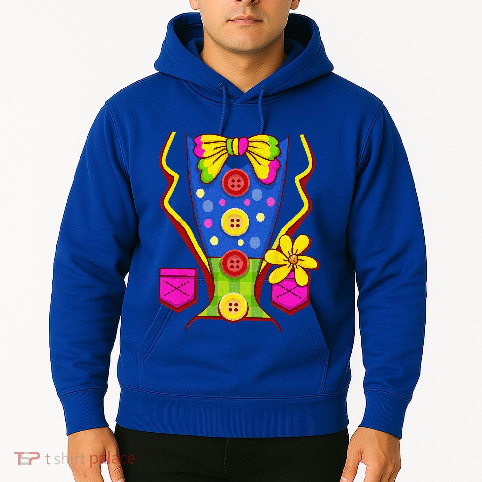 Clown Costume For Funny Funny Halloween Outfit Circus Hoodie