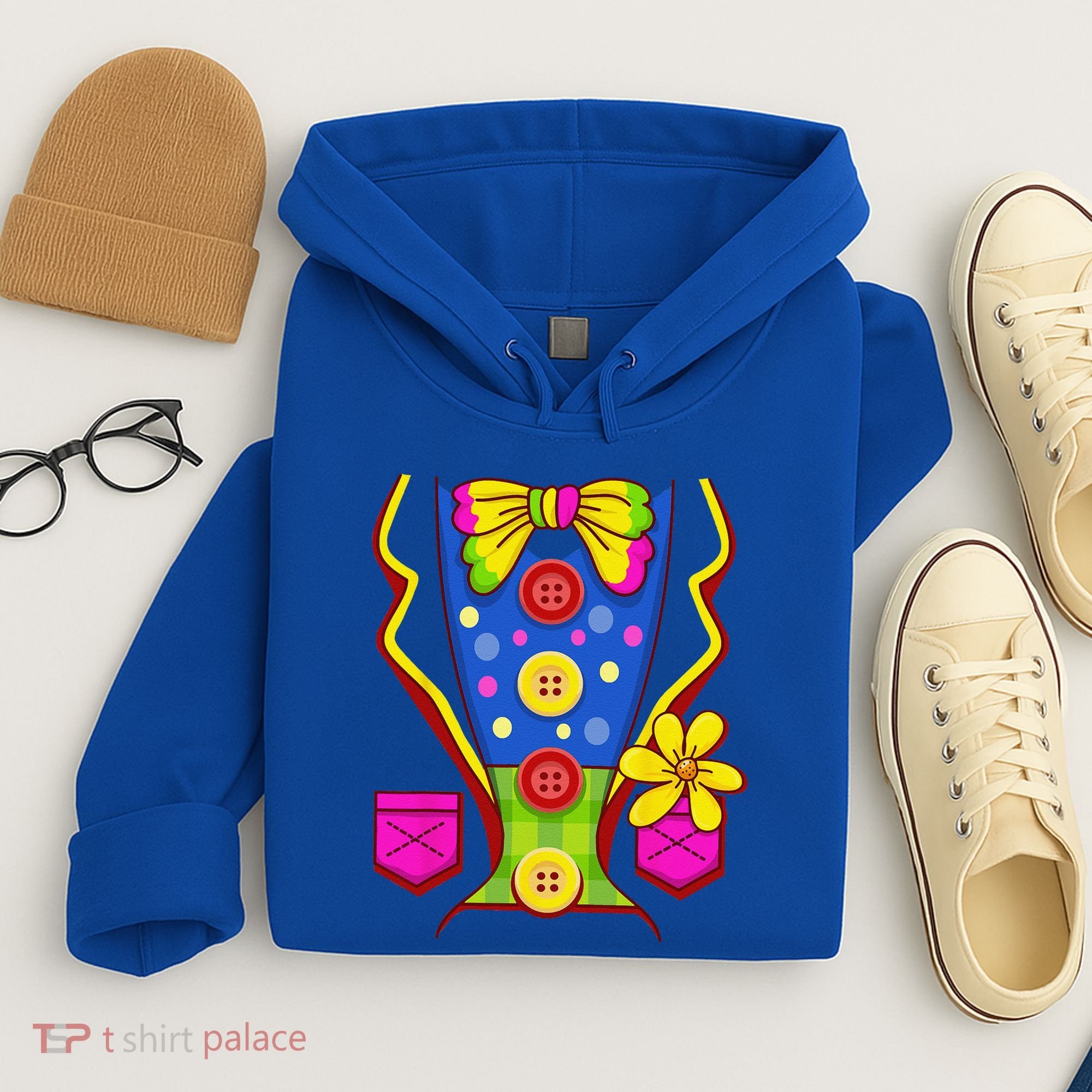 Clown Costume For Funny Funny Halloween Outfit Circus Hoodie