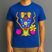 Clown Costume For Funny Funny Halloween Outfit Circus T-Shirt thumb 3