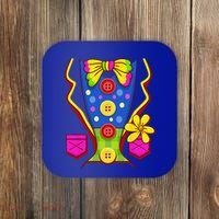 Clown Costume For Funny Funny Halloween Outfit Circus Coaster thumb 0
