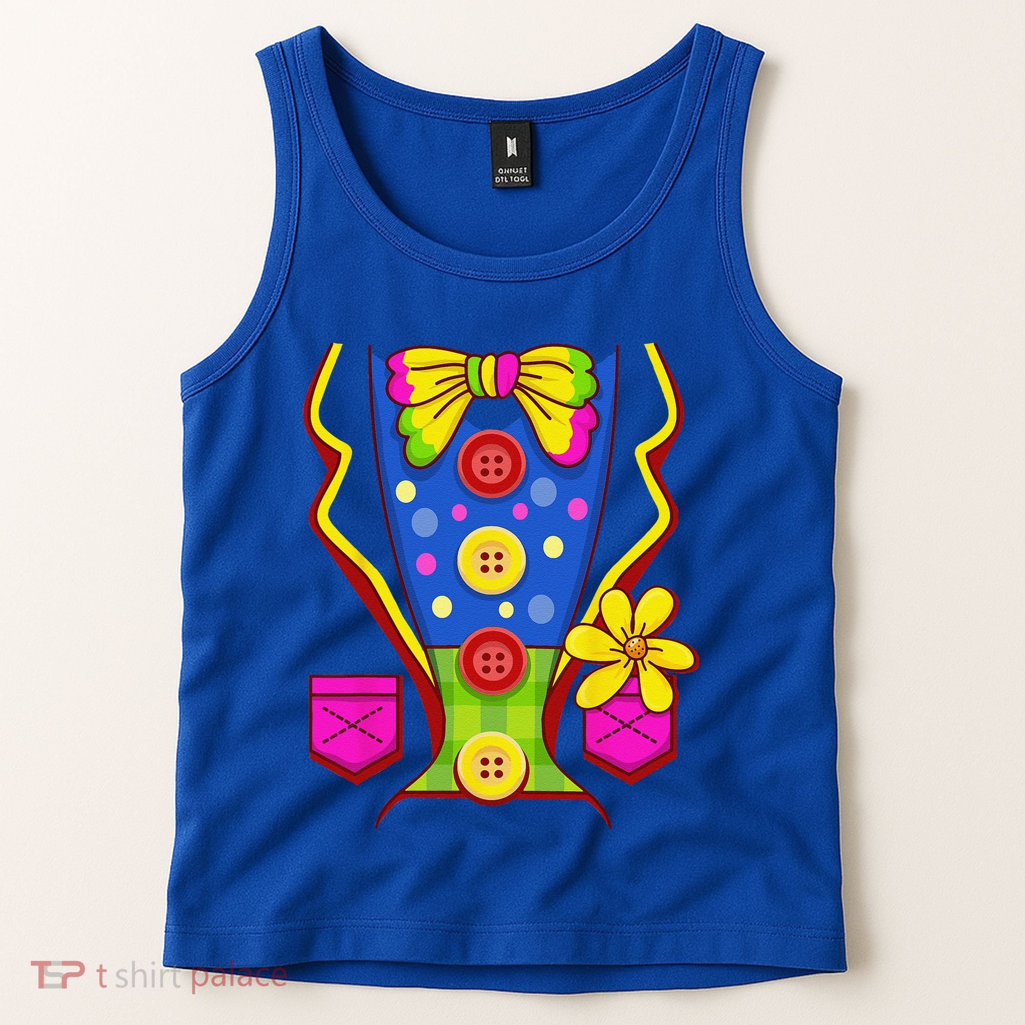 Clown Costume For Funny Funny Halloween Outfit Circus Tank Top
