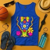 Clown Costume For Funny Funny Halloween Outfit Circus Tank Top thumb 4