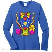 Clown Costume For Funny Funny Halloween Outfit Circus Women's Long Sleeve Shirt thumb 0