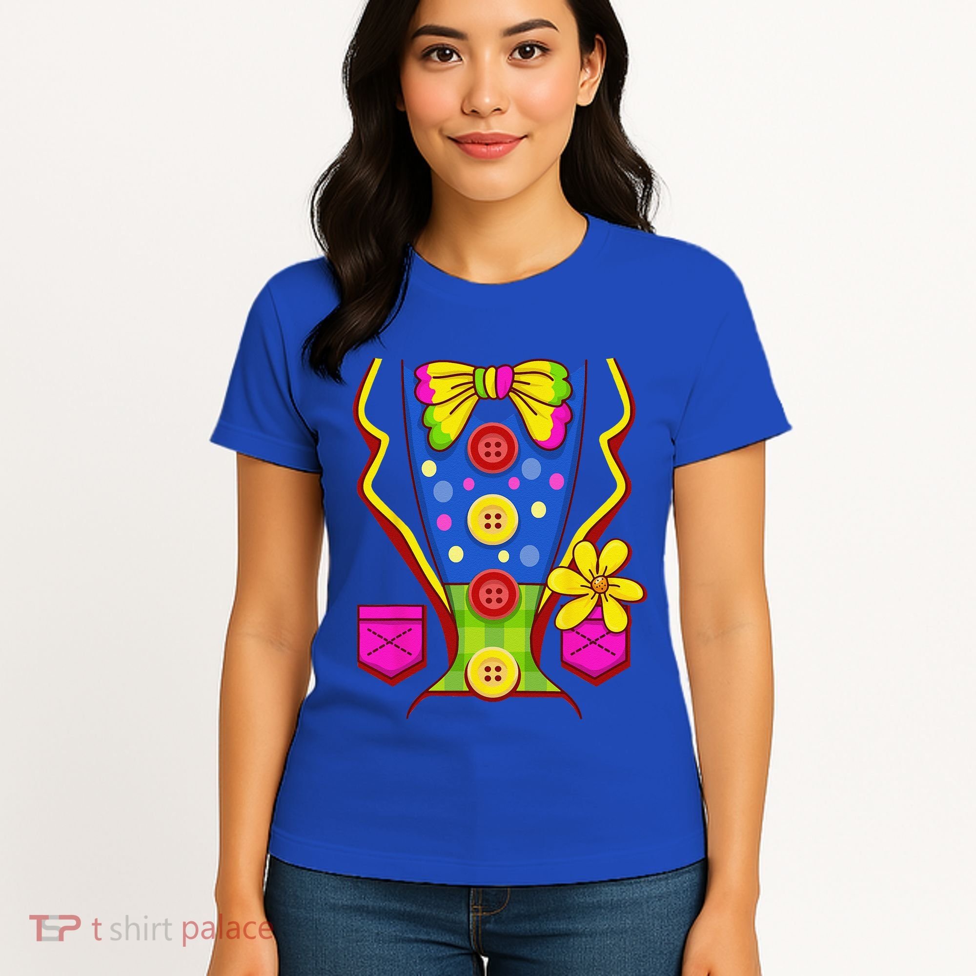 Clown Costume For Funny Funny Halloween Outfit Circus Women's T-Shirt