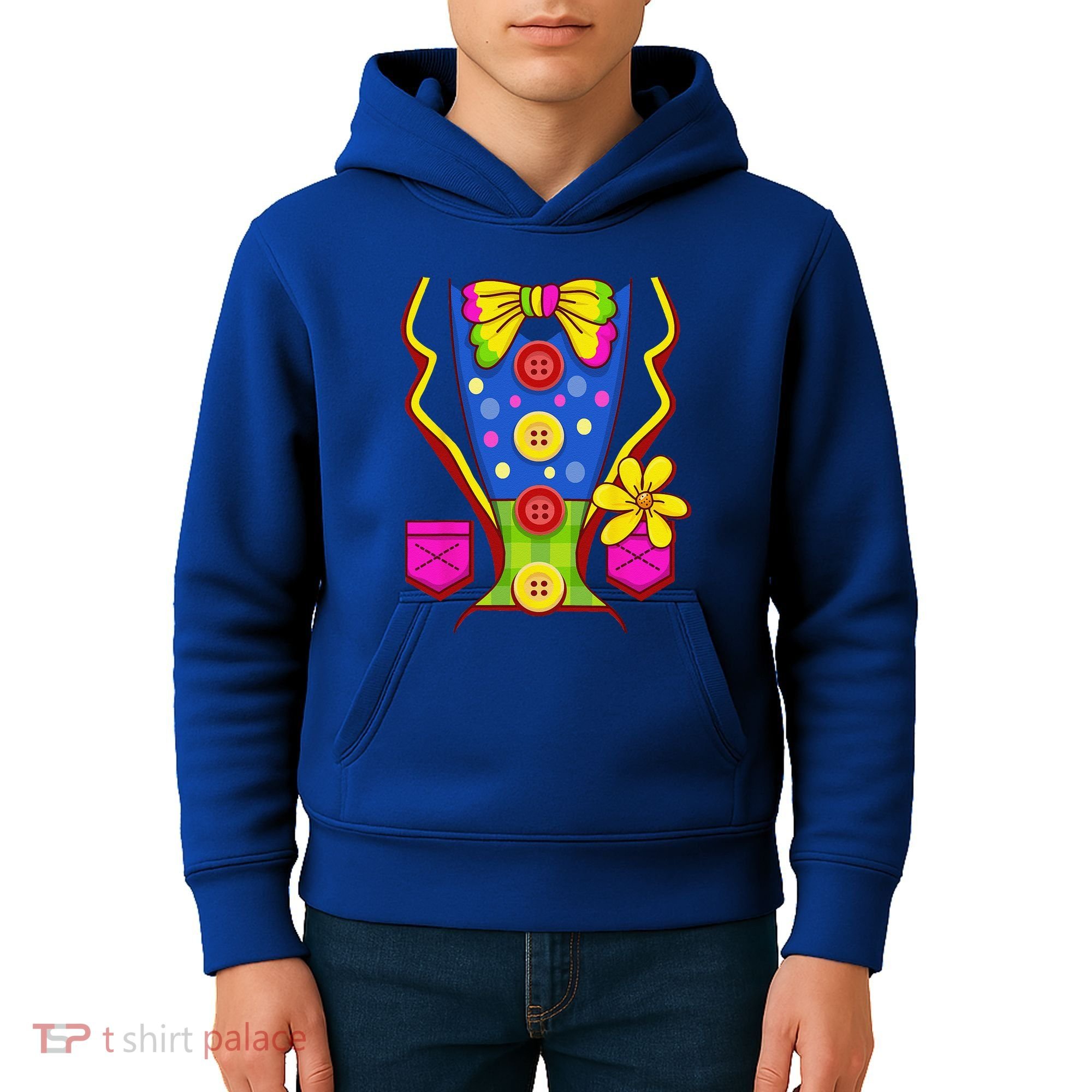 Clown Costume For Funny Funny Halloween Outfit Circus Kids Hoodie