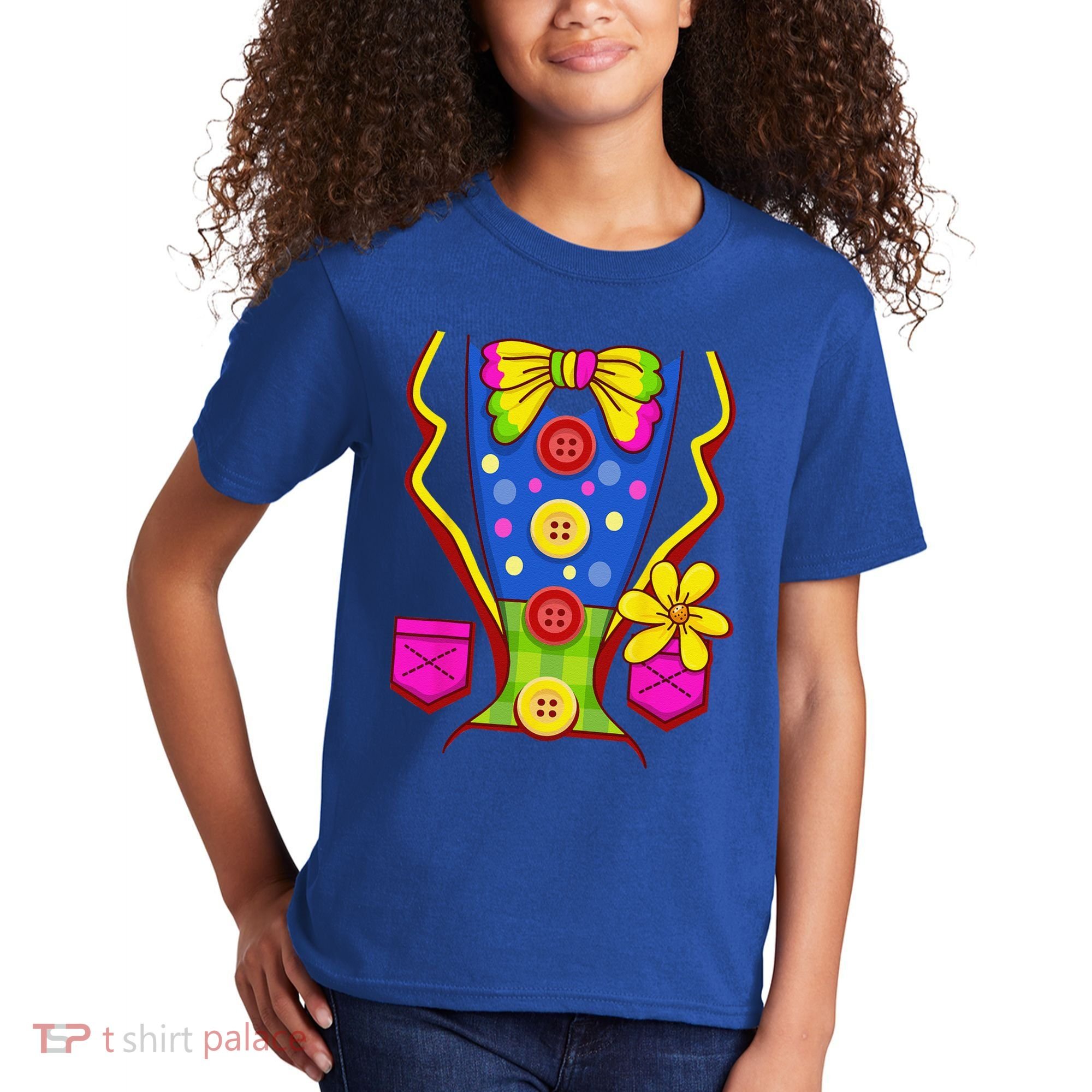 Clown Costume For Funny Funny Halloween Outfit Circus Kids T-Shirt