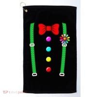 Clown Costume Funny Circus Halloween Costumes Golf Towel thumb 0