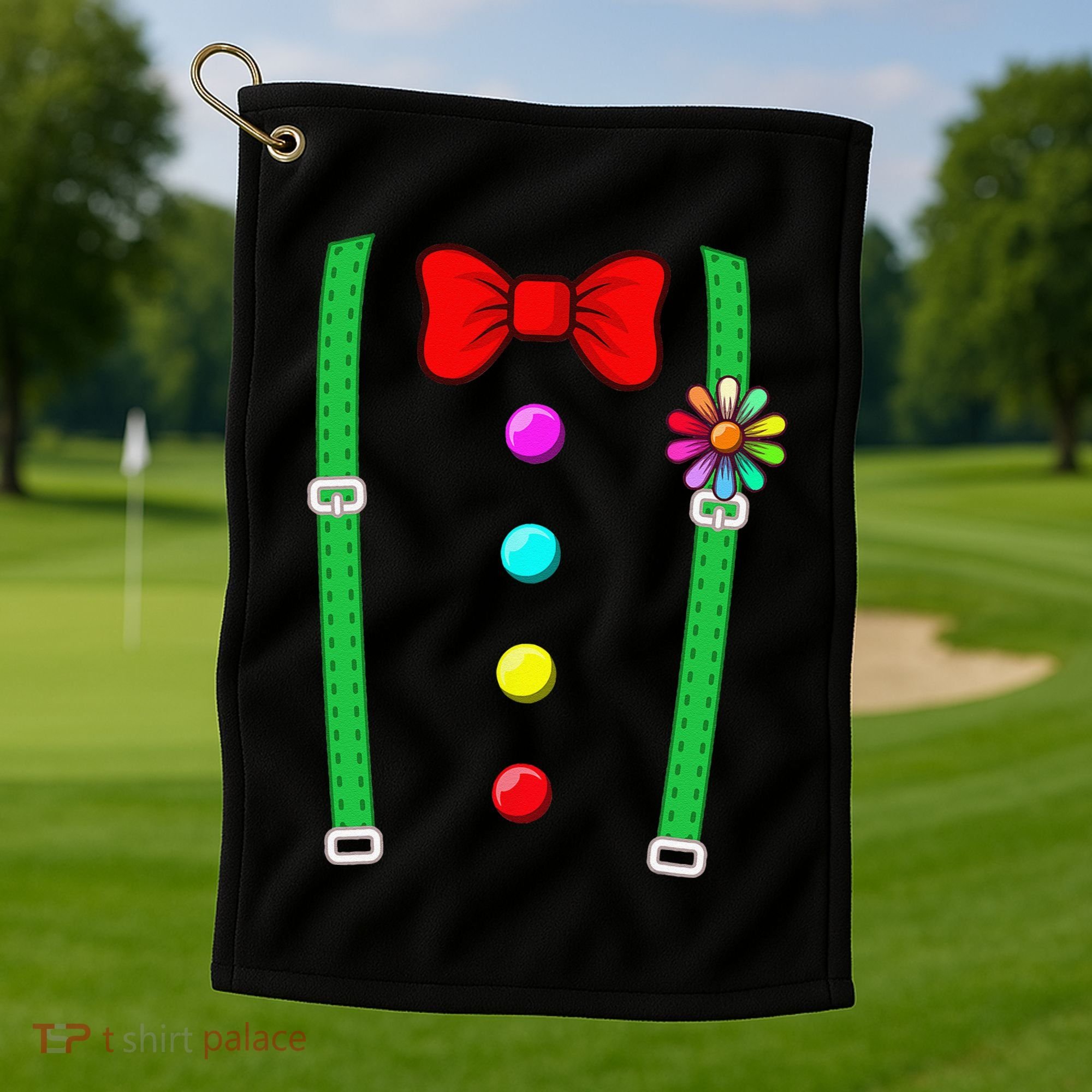Clown Costume Funny Circus Halloween Costumes Golf Towel