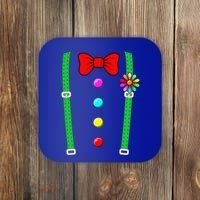 Clown Costume Funny Circus Halloween Costumes Coaster thumb 0