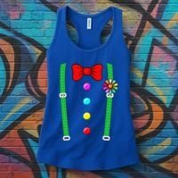 Clown Costume Funny Circus Halloween Costumes Women's Tank Top thumb 3